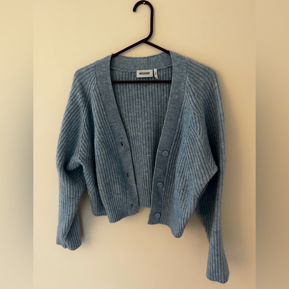 Sky blue cardigan